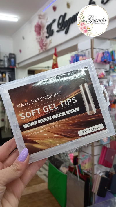 TIPS DE SOFT GEL CUADRADAS XXL