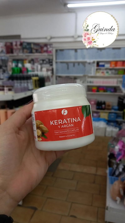 MASCARA CAPILAR KERATINA Y ARGAN FRILAYP