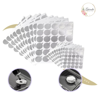 PARCHES DE ALUMINIO PARA PEGAMENTO DE PESTAÑAS