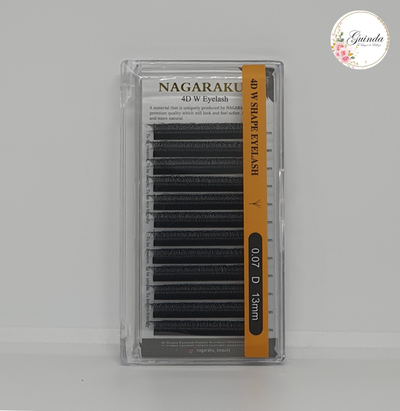 PESTAÑAS 4D PELO POR PELO (13 MM - 0.07 D)