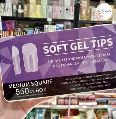 TIPS SOFT GEL  MEDIUM SQUARE