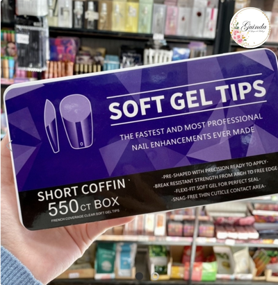 TIPS SOFT GEL  SHORT COFFIN