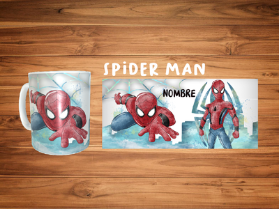 TAZA SPIDER MAN