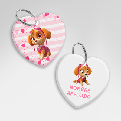 LLAVERO PAW PATROL ROSA