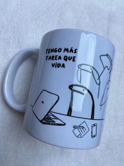 TAZA FLORK "TENGO MÁS TAREA QUE VIDA"