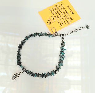 Tobillera Turquesa Africana