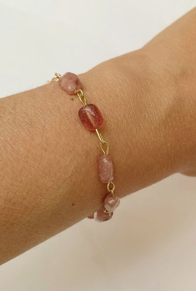 Pulsera Cuarzo Cereza