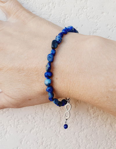 Pulsera Lapislázuli Infinito