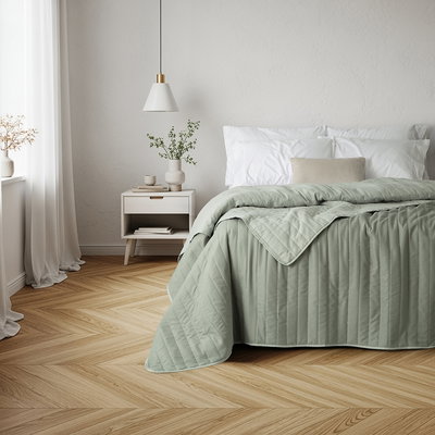 COVER 1 ½ / TWIN MATELASEADO CON BORDADO