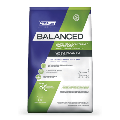 Vitalcan Balanced Gato Control de Peso Castrado
