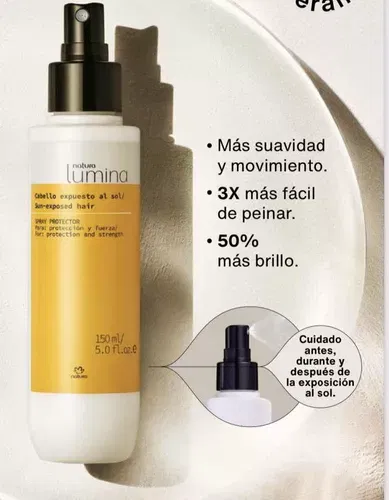 Spray protector para cabello expuesto al Sol