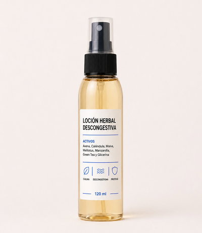 Loción herbal descongestiva 