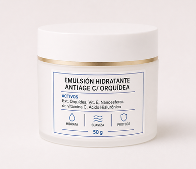 Emulsión Hidratante Antiage con Orquídea 