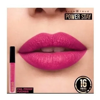 Labial Larga Duración Avon Fucshia