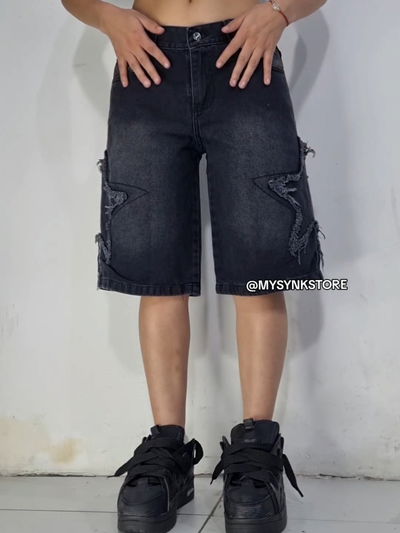 Bermuda negro estrella