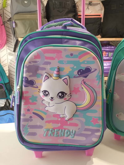 MOCHILA TRENDY CON CARRO 16"