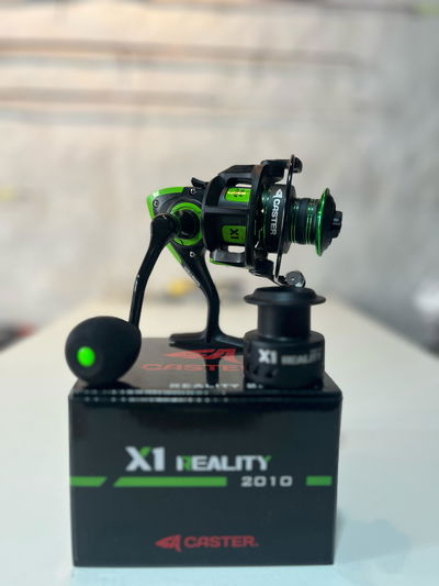 Reel Frontal CASTER Reality 2010 X1 Spinning Pejerrey 10 Rulemanes 5.0:1