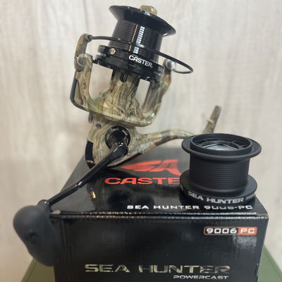 Reel Frontal CASTER Sea Hunter 9006 Powercast Mar Surf Casting 6 Rulemanes Cónico