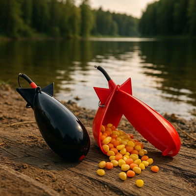 Cebador Cohete para Pesca de Carpa Boga Variada Lago Laguna Rio