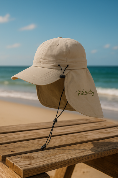 GORRA CON CUBRE NUCA BEIGE