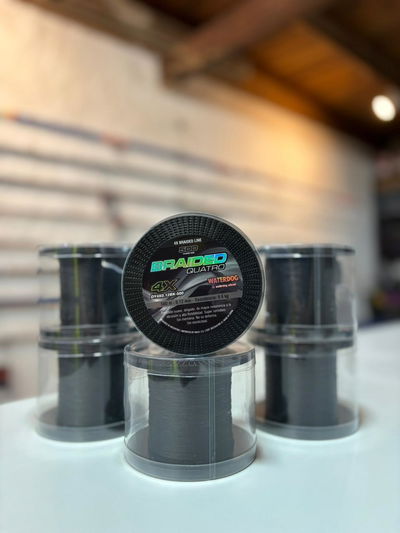 MULTIFILAMENTO BRAIDED QUATRO 0,14 MM NEGRO BOBINAS 500 MTS