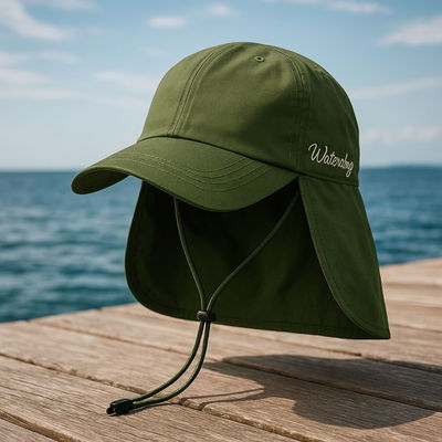 GORRA CON CUBRE NUCA VERDE