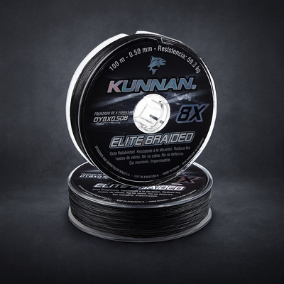 MULTIFILAMENTO 8X ELITE BRAIDED 0,25 MM NEGRO 23,8 KG