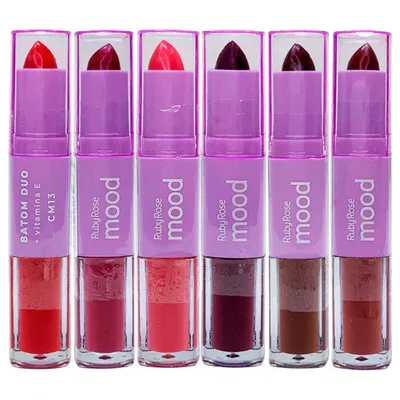 Labial DUO - BATTOM . nuevos tonos. Ruby Rose Mood