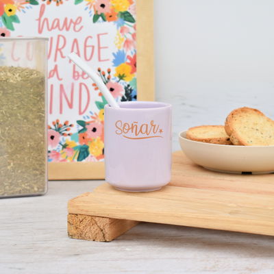 Mate de cerámica soñar