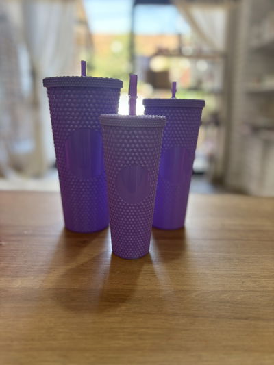 Vaso diamante x 3 violeta