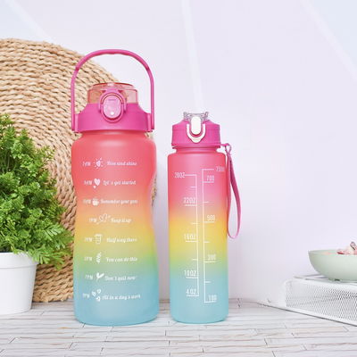 Botella motivacional x 2 fucsia
