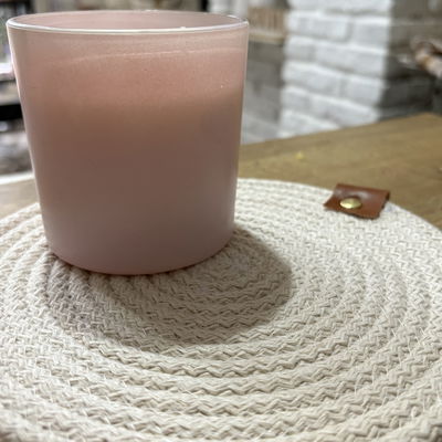 Vela simple rosa bebé brillante