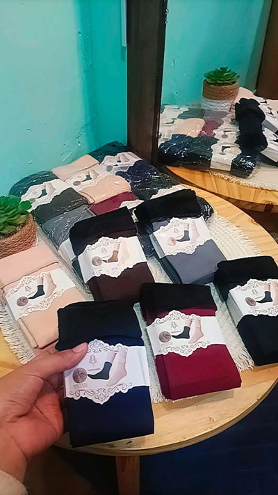 Art 210-E Medias de lycra frisadas por docena