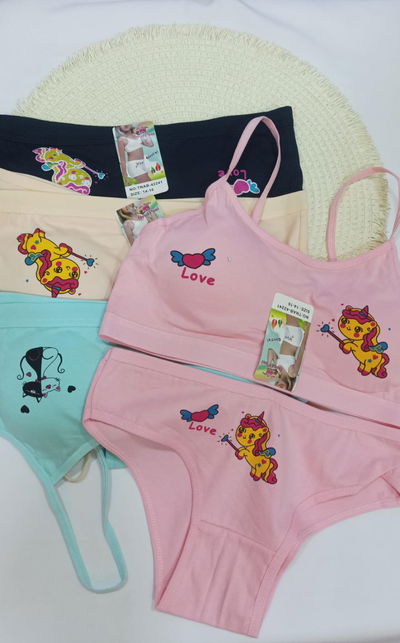 Art.501 conjunto juvenil con taza desmontable y bretel									