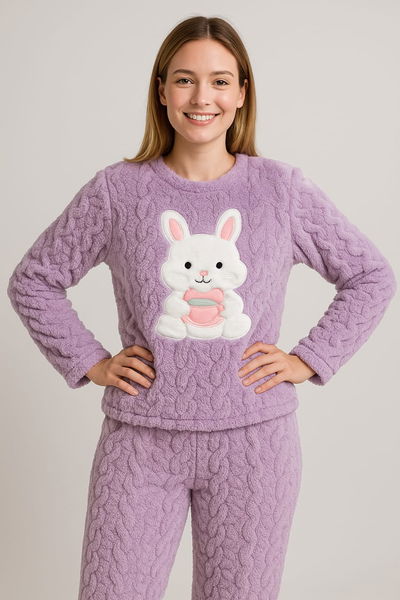 Art 1508 pijama soft conejo lila