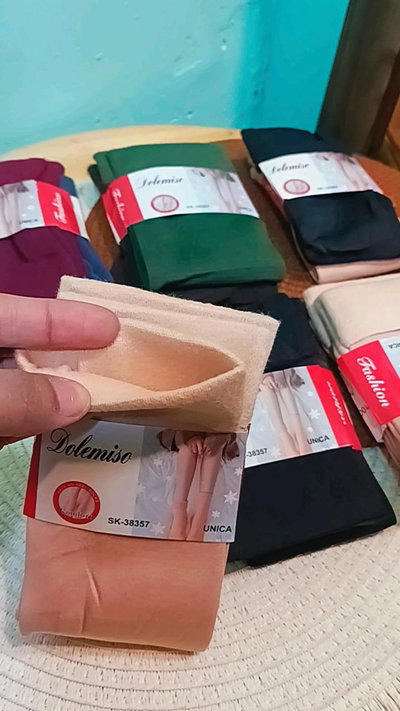 Art 210-E Medias de lycra frisadas por docena