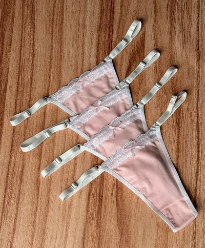 Art.205 less rosa x3 regulable con puntilla