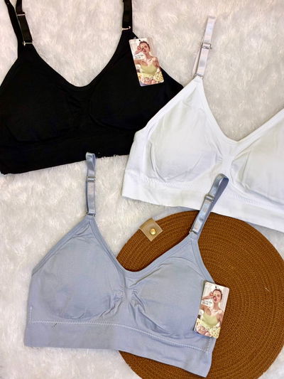 414 Top bretel fino T85 al T100 prendido atrás con taza desmontable