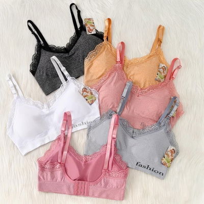 Art 459 corpiño maternal con borde de puntilla prendido atrás