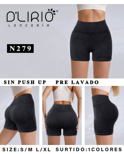 Art.6006 calza pre lavado cintura alta sin push up (lycra super firme)