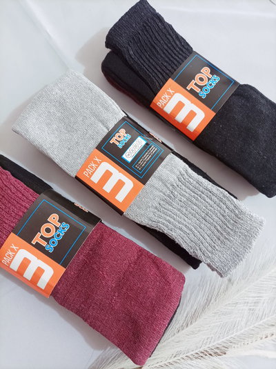 Art 212 medias tubo toalla x3