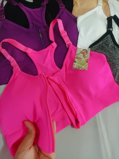 Art 443 top deportivo con cierre delantero