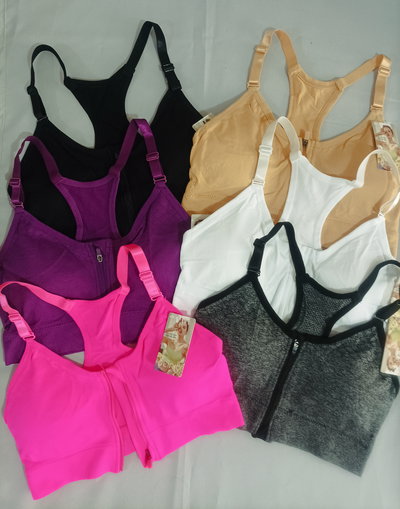 Art 443 top deportivo con cierre delantero