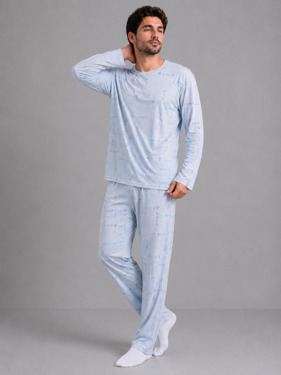 Art.1547 pijama de algodón con lycra hombre