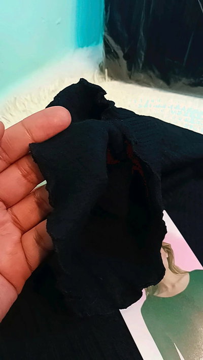 Art 1409 polera morley cuello alto frizada