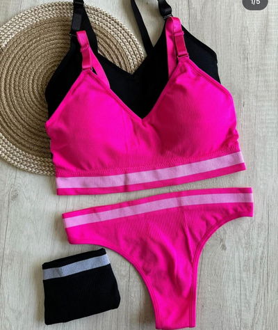 Art.636 conjunto deportivo triangular con taza desmontable y correderas esmaltadas 