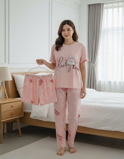 Art.1523 Pijama 3 piezas conejo