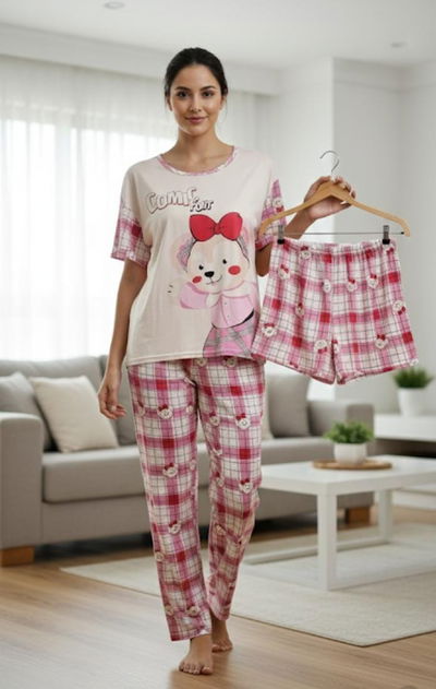 Art.1523 Pijama 3 piezas COMIC FONT
