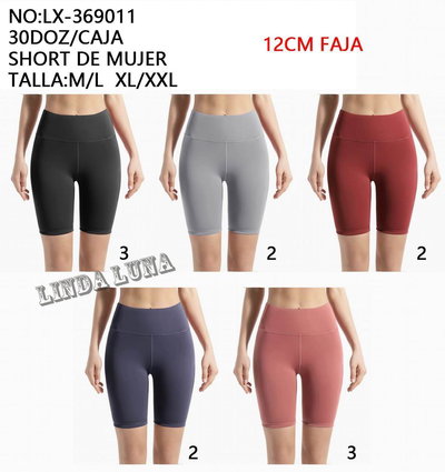 Art 6005 biker de lycra, tiro alto 12 cm de cintura