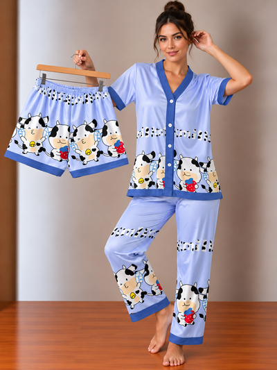 Art.1561 Pijama camisero 3 piezas